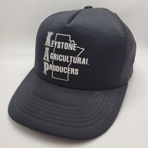 Vintage Trucker Hat Kayjet Foam Mesh Black Snapback Cap Keystone Ag Producers